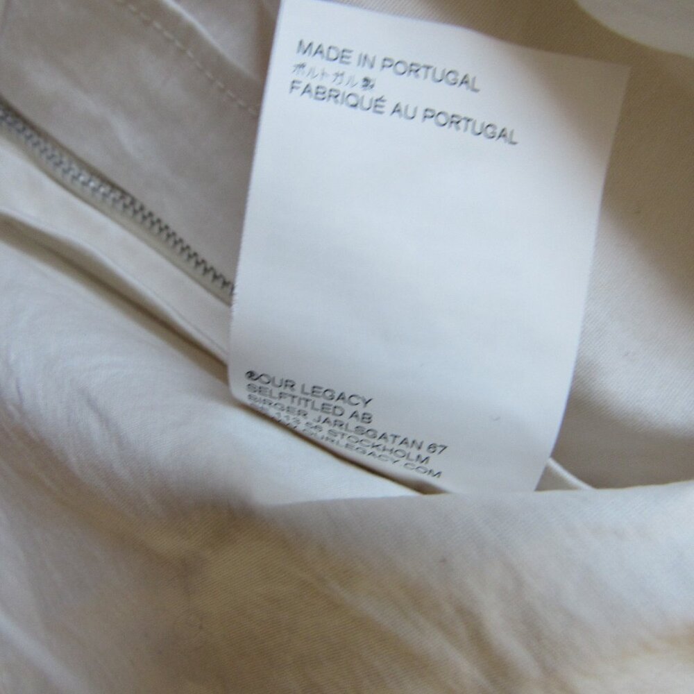OUR LEGACY White Pleated Mini Skirt Crinkled Cotton Sz. 34(IT) - Picture 5 of 8